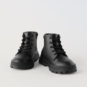 ZARA CHUNKY LACE-UP BOOTS